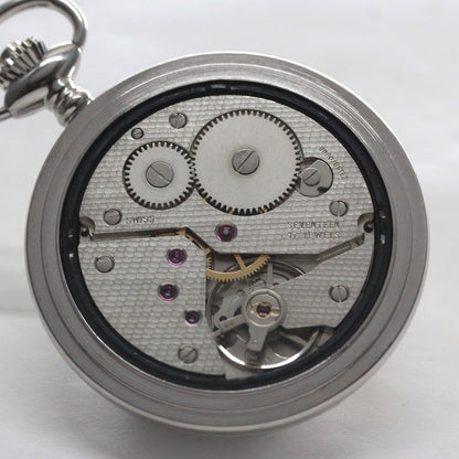 絶版モデルのティソ（TISSOT）/ ヴィンテージウォッチ / シルバーカラー ハンターケース /アラビア数字/ 手巻き式 / 懐中時計 / tissot-1041