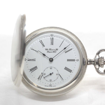 1853年創業のスイスブランド、ティソの銀無垢懐中時計/ 絶版モデルのティソ（TISSOT）/銀無垢懐中時計/tissot-1042