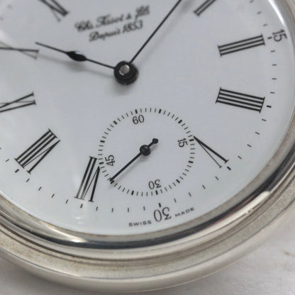 1853年創業のスイスブランド、ティソの銀無垢懐中時計/ 絶版モデルのティソ（TISSOT）/銀無垢懐中時計/tissot-1042