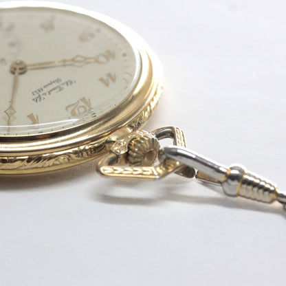 絶版モデルのティソ / TISSOT / ヴィンテージウォッチ / ゴールドカラー/ オープンフェイス懐中時計 / 手巻き式 / tissot-1044