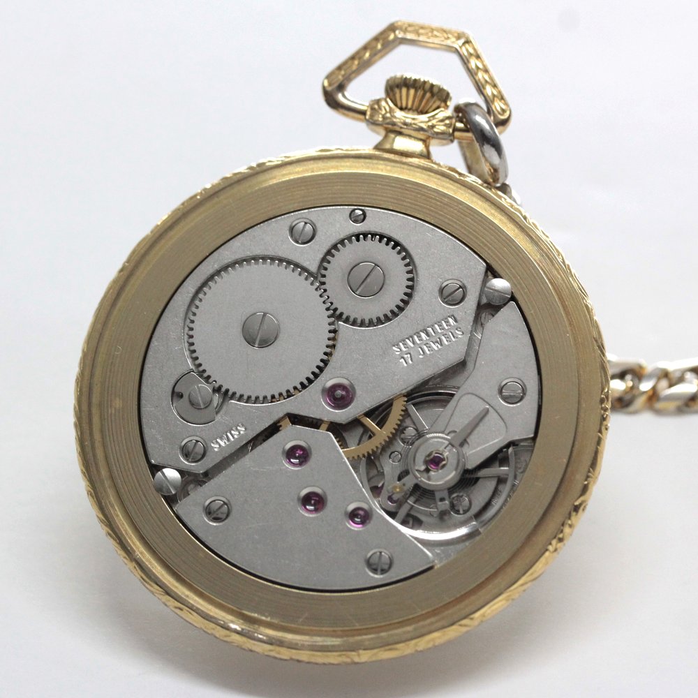 絶版モデルのティソ / TISSOT / ヴィンテージウォッチ / ゴールドカラー/ オープンフェイス懐中時計 / 手巻き式 / tissot-1044