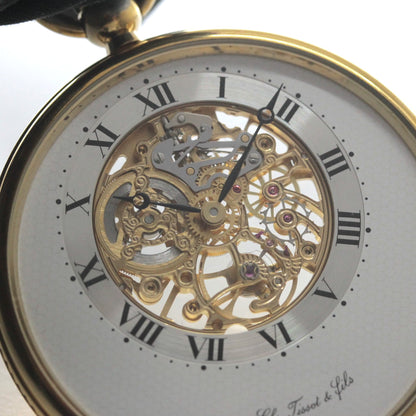 絶版モデルのティソ / TISSOT /ゴールドカラー/ スケルトン/薄型 / ヴィンテージ / tissot-1047　オープンハート