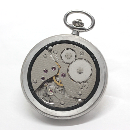 絶版モデルのティソ（TISSOT）/ ヴィンテージウォッチ / シルバーカラー ハンターケース /アラビア数字/ 手巻き式 / 懐中時計 / tissot-1052