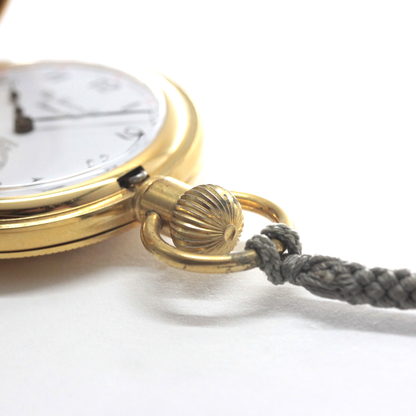 1853年創業のスイスブランド、ティソのナポレオンタイプ懐中時計 絶版モデルのティソ（TISSOT）　ハーフハンター懐中時計　tissot-1057　リューズ