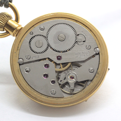 1853年創業のスイスブランド、ティソのナポレオンタイプ懐中時計 絶版モデルのティソ（TISSOT）　ハーフハンター懐中時計　tissot-1057　ムーブメント