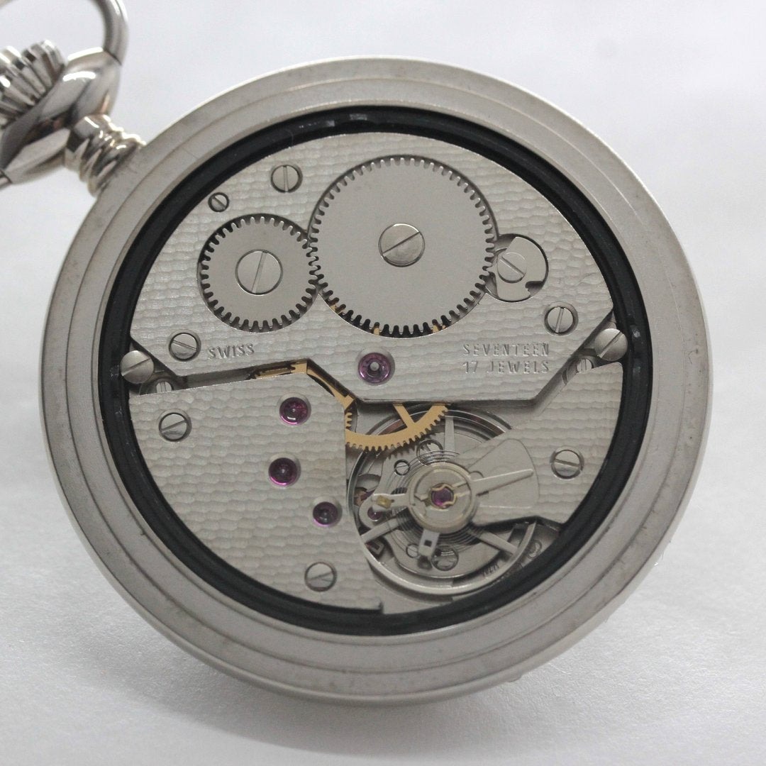 絶版モデルのティソ / TISSOT /シルバーカラー/アラビア数字/ハンター 懐中時計 /ヴィンテージ / tissot-1058　ムーブメント