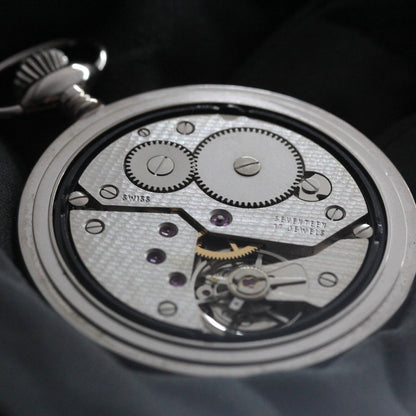 絶版モデルのティソ / TISSOT /シルバーカラー/アラビア数字/ハンター 懐中時計 /ヴィンテージ / tissot-1058