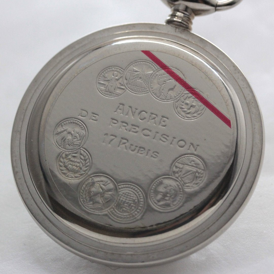 絶版モデルのティソ / TISSOT /シルバーカラー/アラビア数字/ハンター 懐中時計 /ヴィンテージ / tissot-1058　中蓋