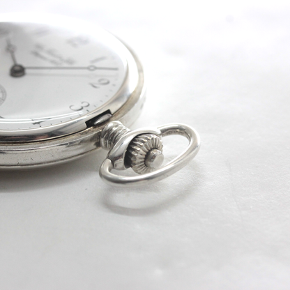 絶版モデルのティソ（TISSOT）/ 銀無垢懐中時計 / tissot-1059　リューズ