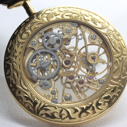 絶版モデルのティソ / TISSOT /ゴールドカラー/アラビア数字/スケルトン 懐中時計 /ヴィンテージ /tissot-1063