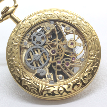 絶版モデルのティソ / TISSOT /ゴールドカラー/アラビア数字/スケルトン 懐中時計 /ヴィンテージ /tissot-1063