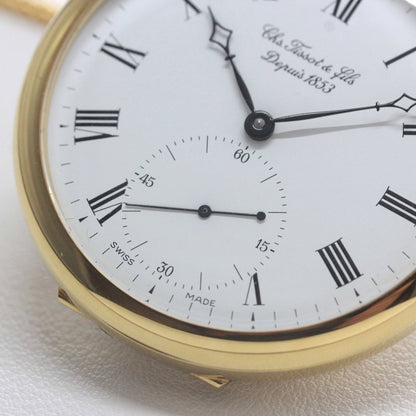 ティソ 鍵巻き式懐中時計 tissot-1064　スモールセコンド