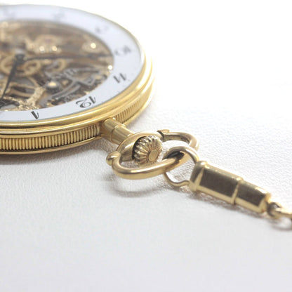 ティソ スケルトン 懐中時計 tissot-1067　リューズ周辺