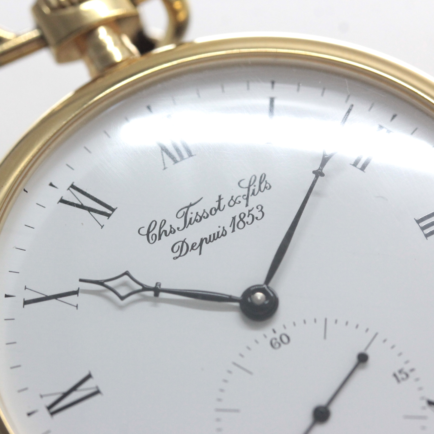 ティソ（TISSOT） 鍵巻き式 懐中時計 手巻き式 ヴィンテージ 絶版モデル tissot-1069 文字盤 ブランド名表記