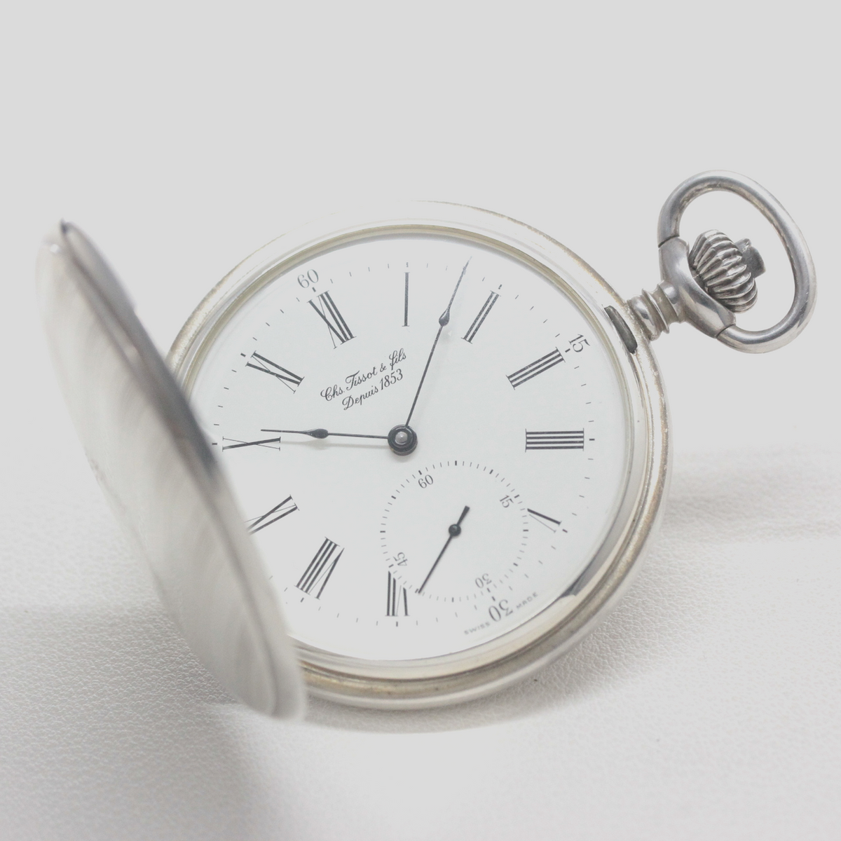 ティソ(TISSOT) 銀無垢 懐中時計 ヴィンテージ ハンターケース  tissot-1071 
