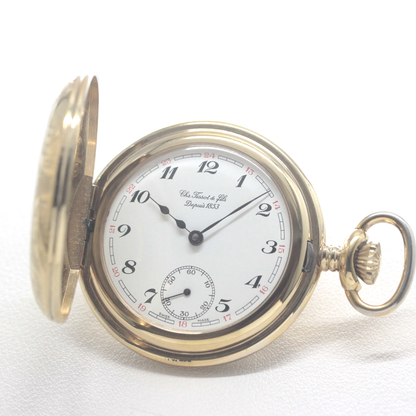 ティソ(TISSOT) 懐中時計 ゴールドカラー ヴィンテージ ハーフハンター ナポレオン tissot-1074