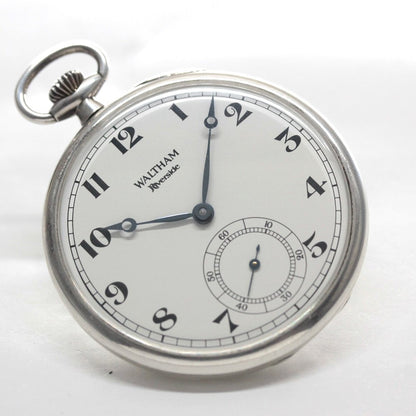 アンティークウォルサム（WALTHAM）リバーサイド復刻版/シルバー925懐中時計/waltham-108