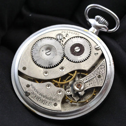 絶版モデルのアメリカンウォルサム（WALTHAM）社製オープンフェイス懐中時計